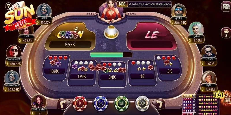 Chơi xóc đĩa là tựa game dựa trên kết quả của các quân vị