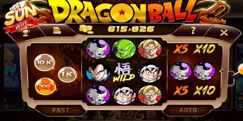 Dragon Ball là trò chơi hoạt động theo cơ chế quay thưởng ngẫu nhiên