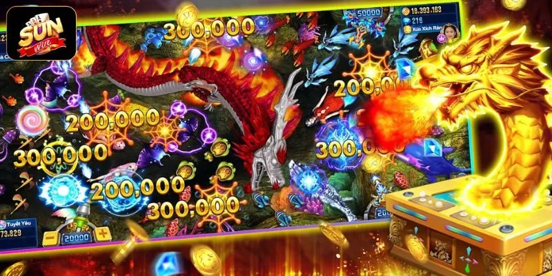 Không gian đại dương 3D huyền ảo và sống động trong game Bắn Cá Long Vương