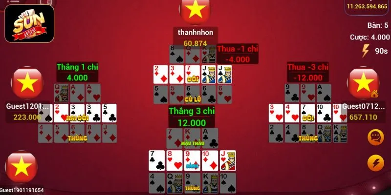 Trải nghiệm sảnh đấu trí Mậu Binh kịch tính và minh bạch tại Sunwin